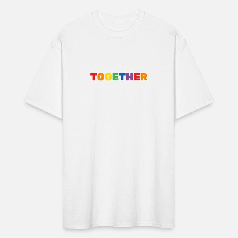 TOGETHER rainbow sign