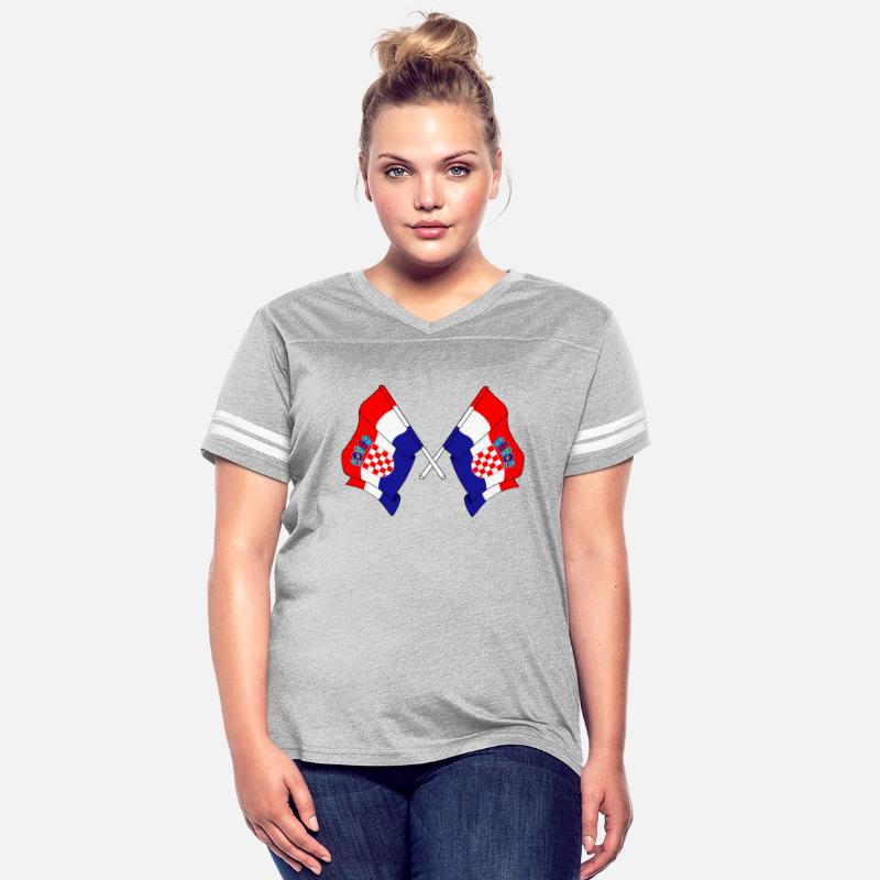 Two flags of Croatia crossed