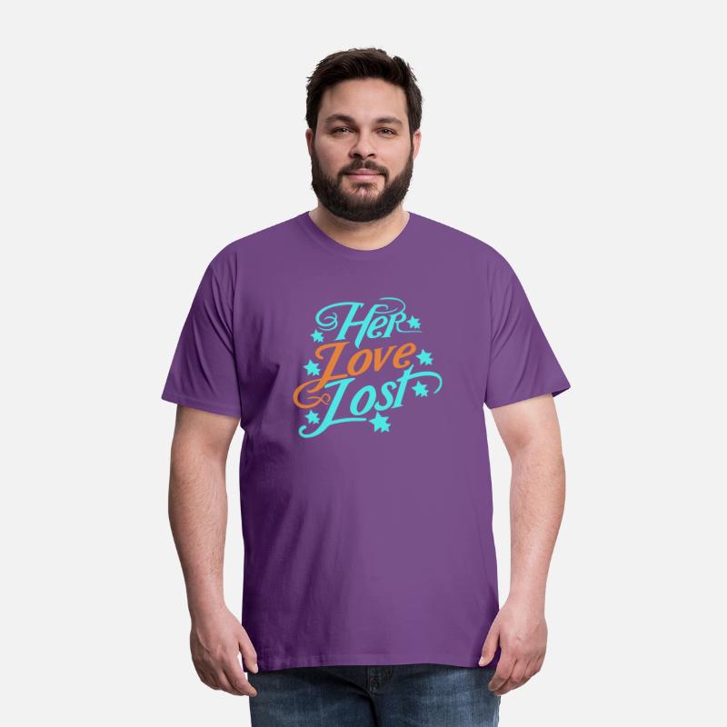 typography T-shirt design Her Love, Lost