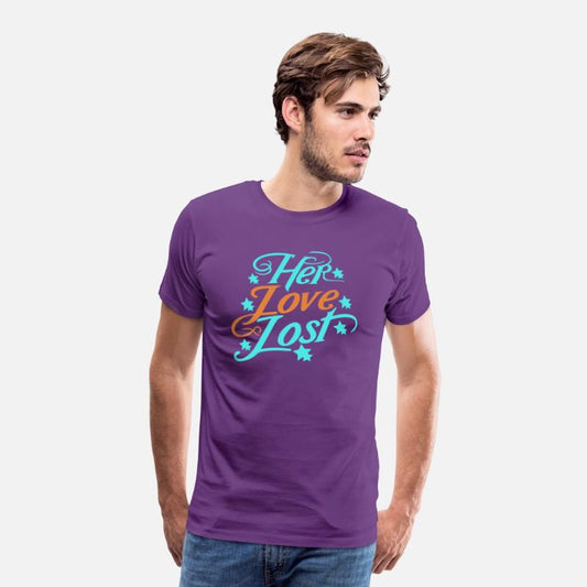 typography T-shirt design Her Love, Lost