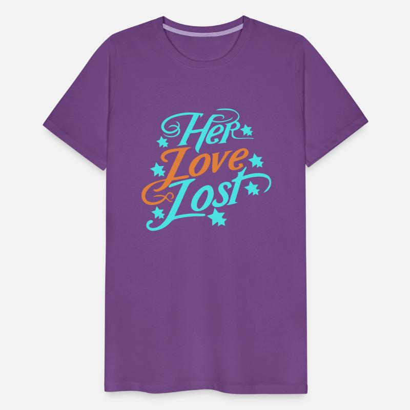 typography T-shirt design Her Love, Lost