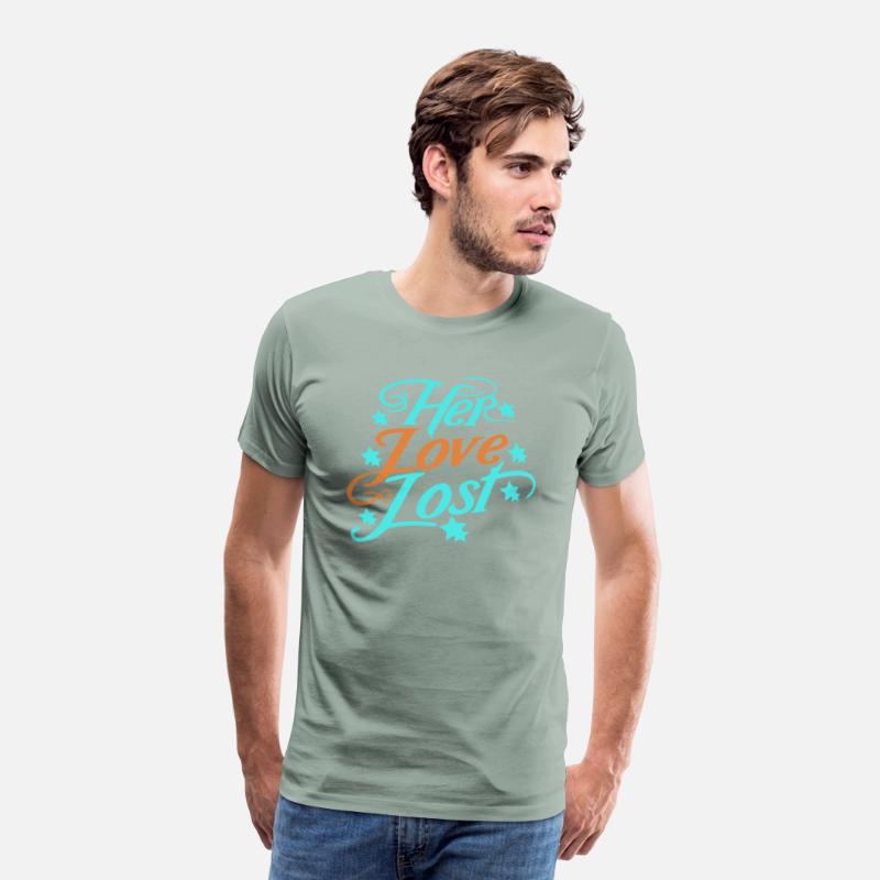 typography T-shirt design Her Love, Lost