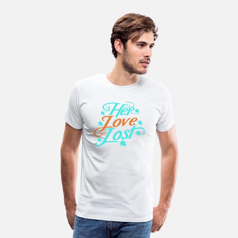 typography T-shirt design Her Love, Lost