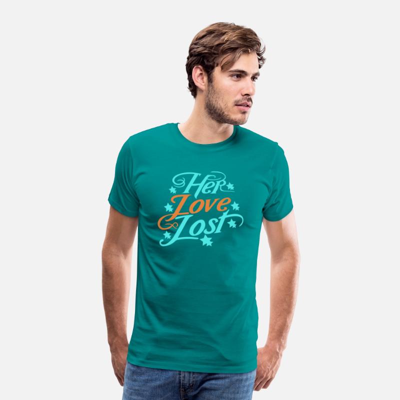 typography T-shirt design Her Love, Lost