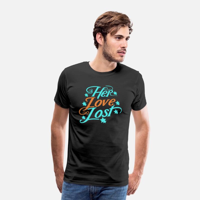 typography T-shirt design Her Love, Lost
