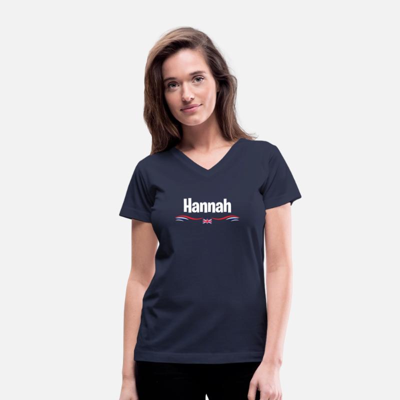 UK Flag Hannah England Girl British Birthday Name