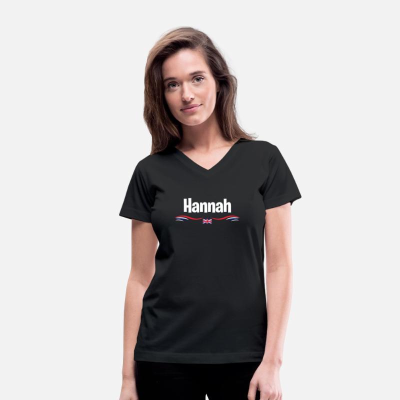 UK Flag Hannah England Girl British Birthday Name