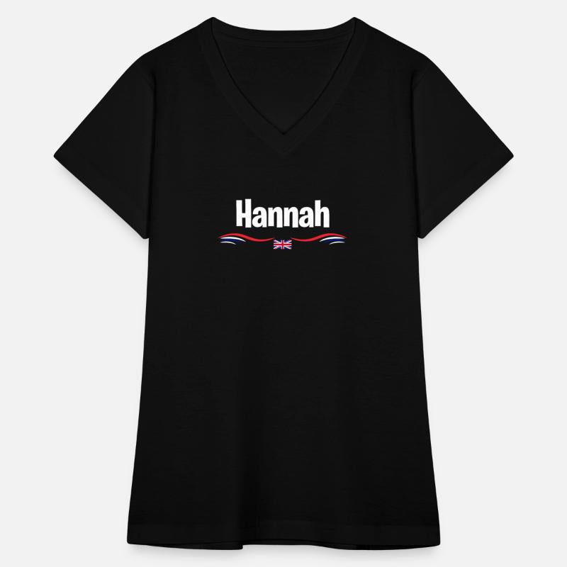 UK Flag Hannah England Girl British Birthday Name