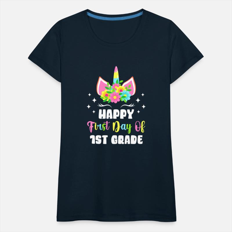Unicorn Back to School First Day Of Class 1st Grad
