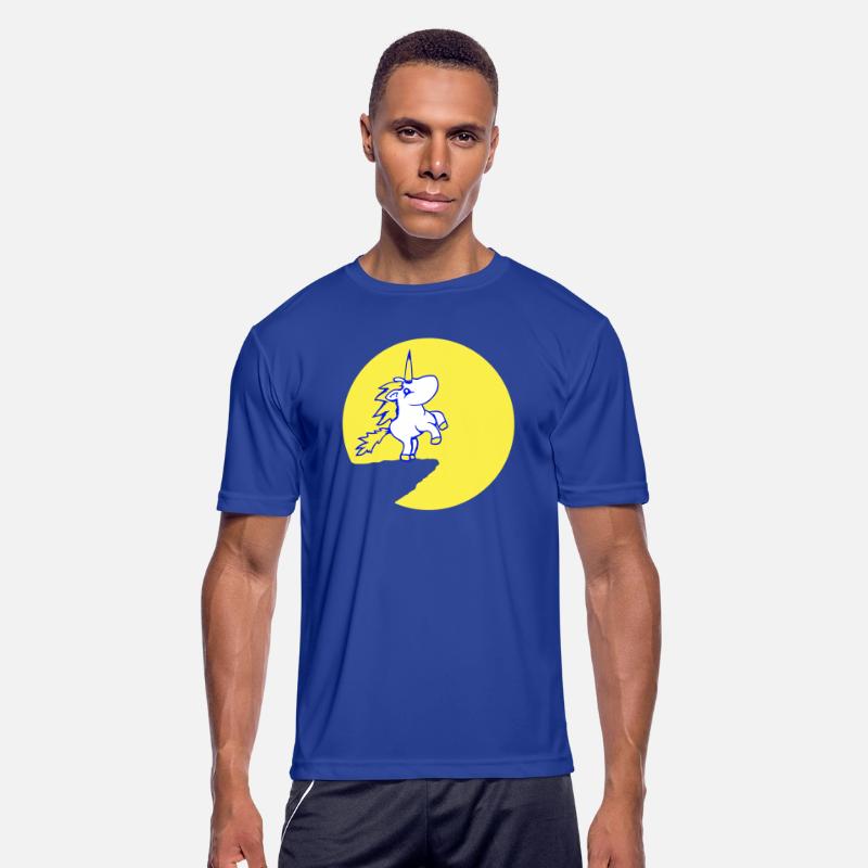 Unicorn Cliff Moon Mountain Round Night Cute Cool