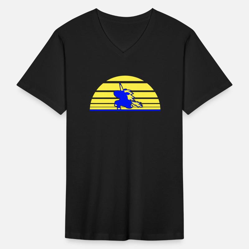 Unicorn Jumping Sun Stripes Cute Cool Silhouette