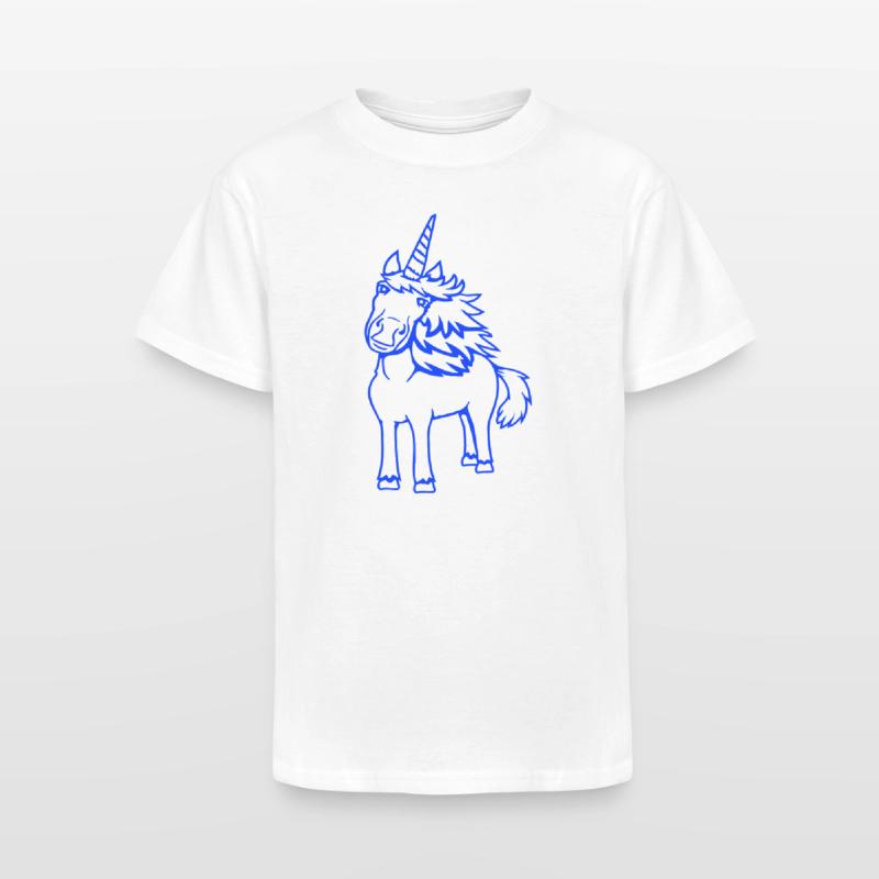 Unicorn Pretty Hair Cute Friendly Cartoon Horse