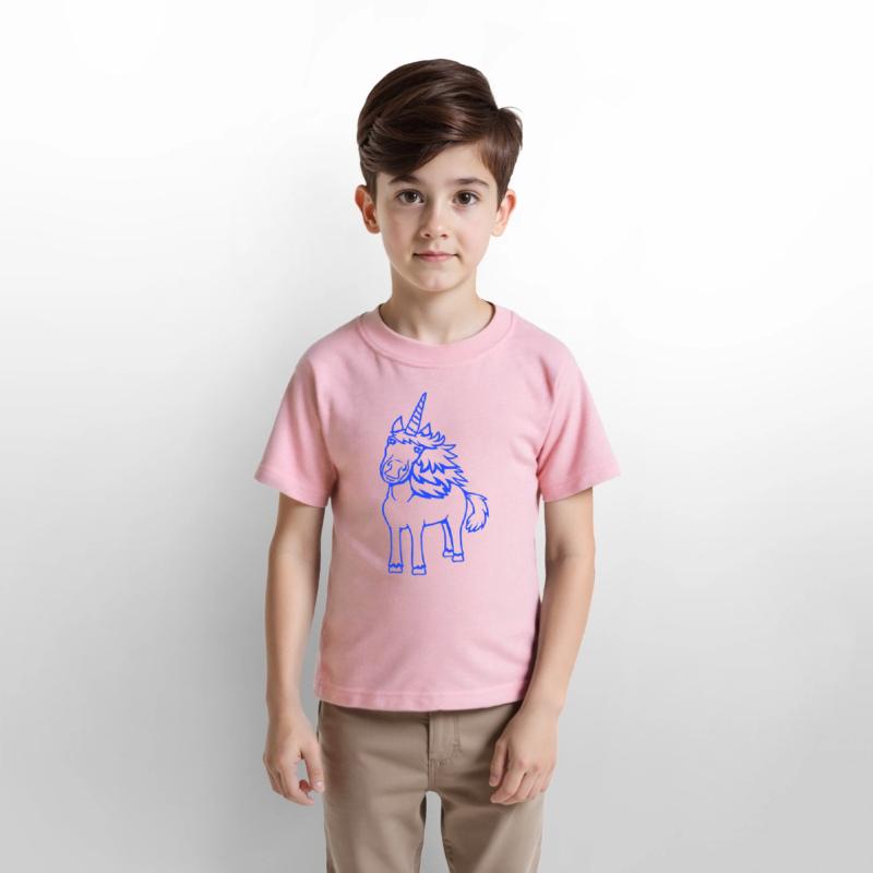 Unicorn Pretty Hair Cute Friendly Cartoon Horse