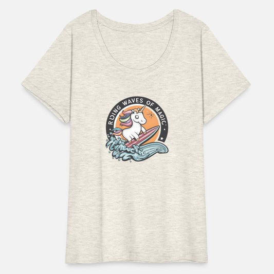 Unicorn Surfing: Riding Waves of Magic! Art Design