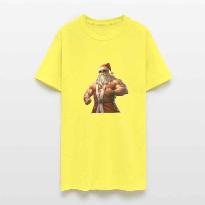 "Unisex Santa Fitness T-Shirts: Sporty Christmas