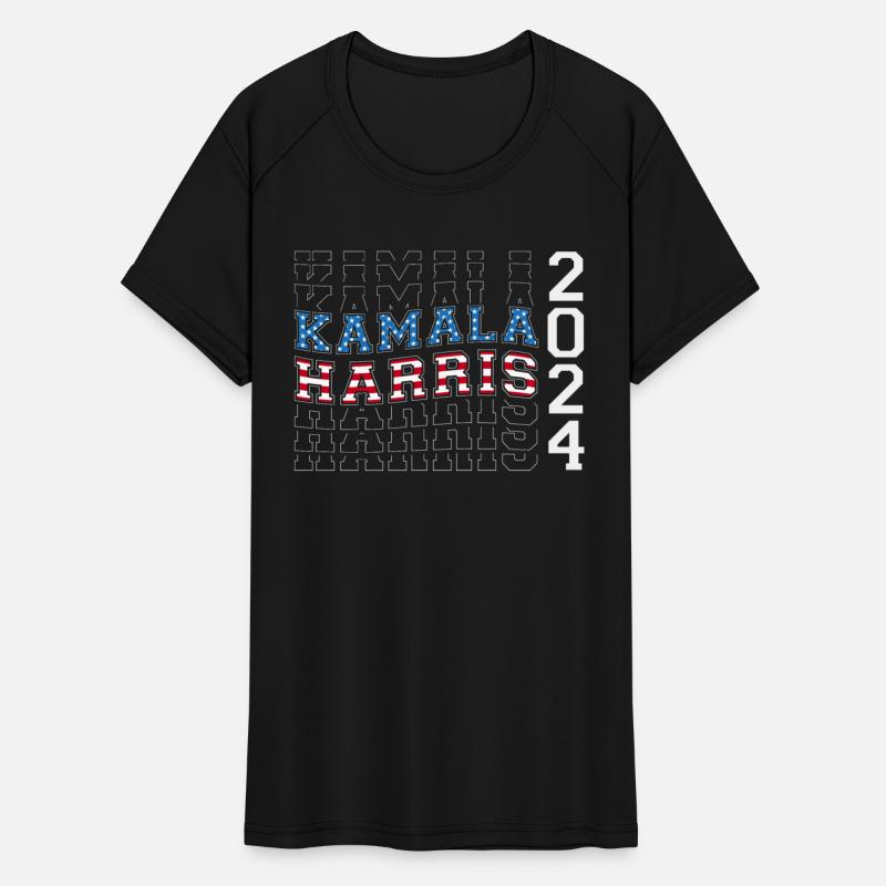 USA Flag Colors to Kamala Harris 2024 For
