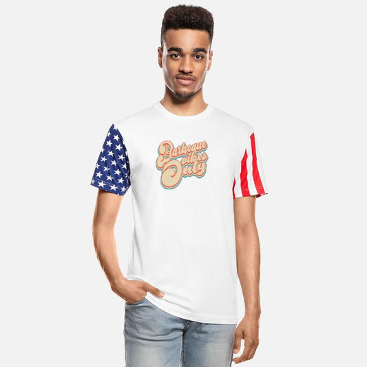 Vintage Barbeque Vibes Only Patriotic 4th of July