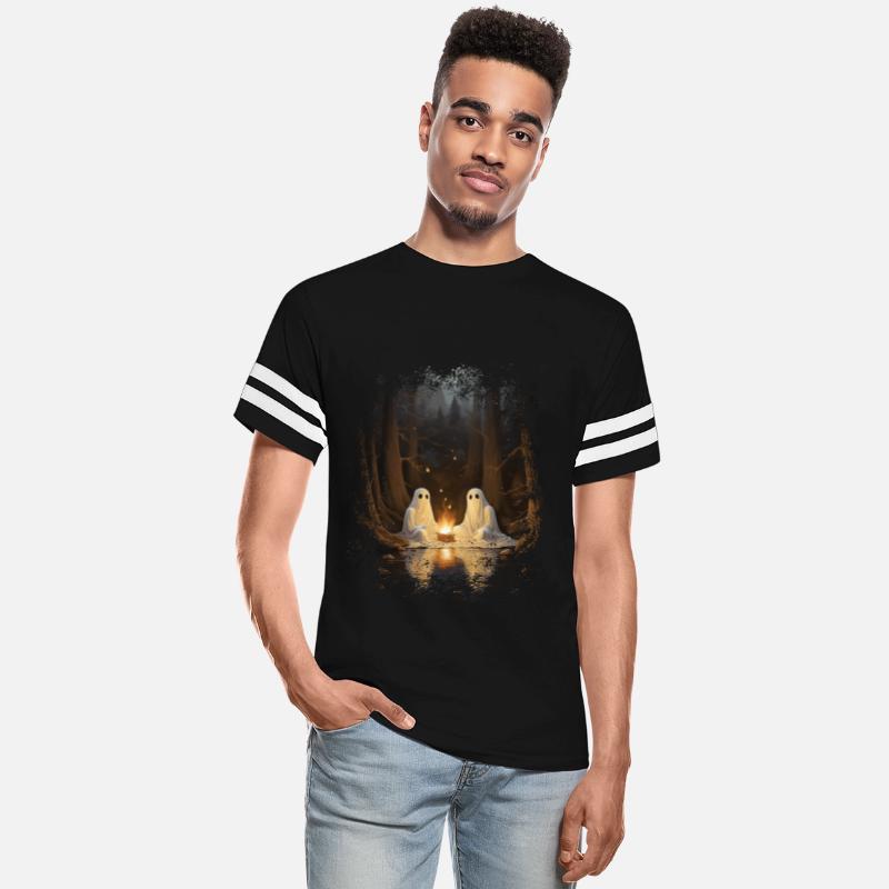 Vintage Ghost Campfire Camping Gothic Halloween