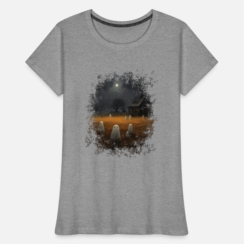 Vintage Ghost Farm Barn Gothic Halloween