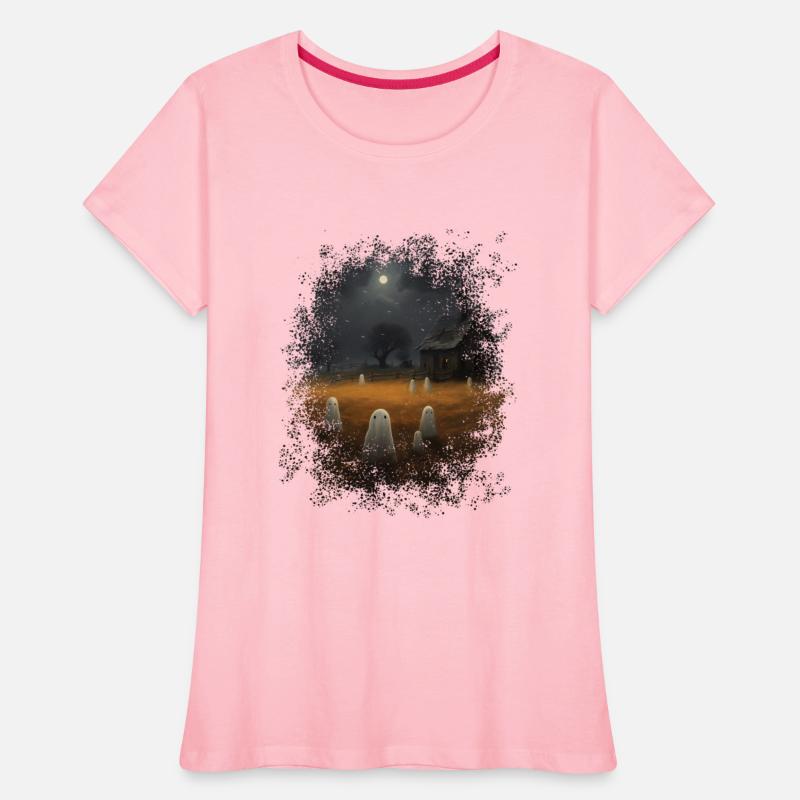 Vintage Ghost Farm Barn Gothic Halloween