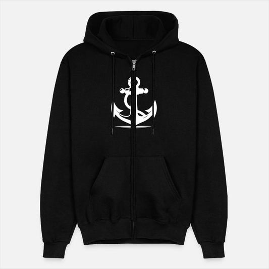 Vintage Old Anchor With Thick Rope