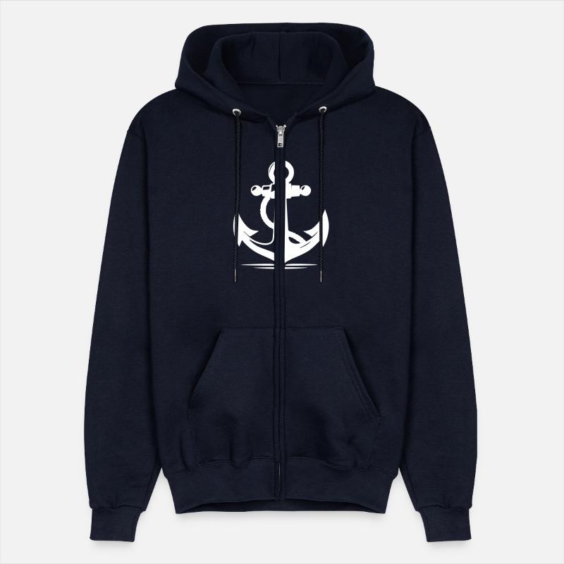 Vintage Old Anchor With Thick Rope