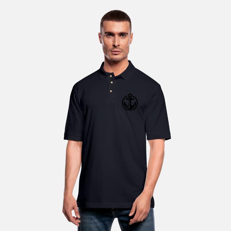 Vintage Old Wet Anchor In Circle Logo