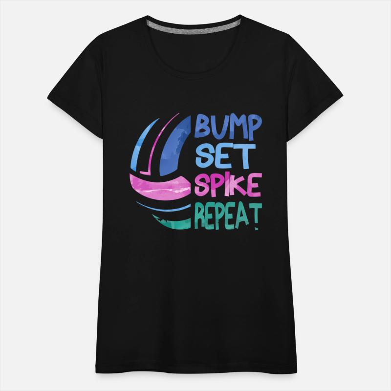 Volleyball Bump Set ke Repeat Blue Purplen