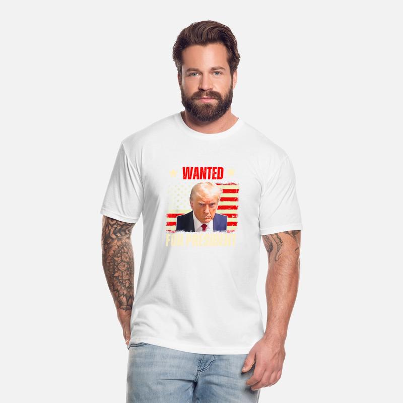 Wanted Donald Trump For President 2024 USA Flag