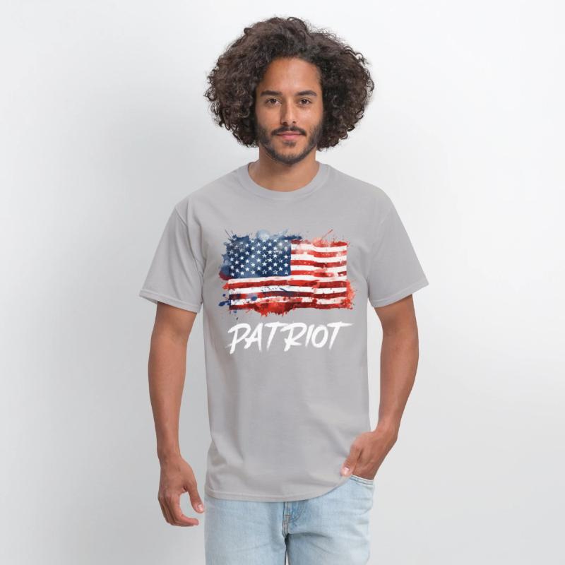 Watercolor American Flag Inspirational Design