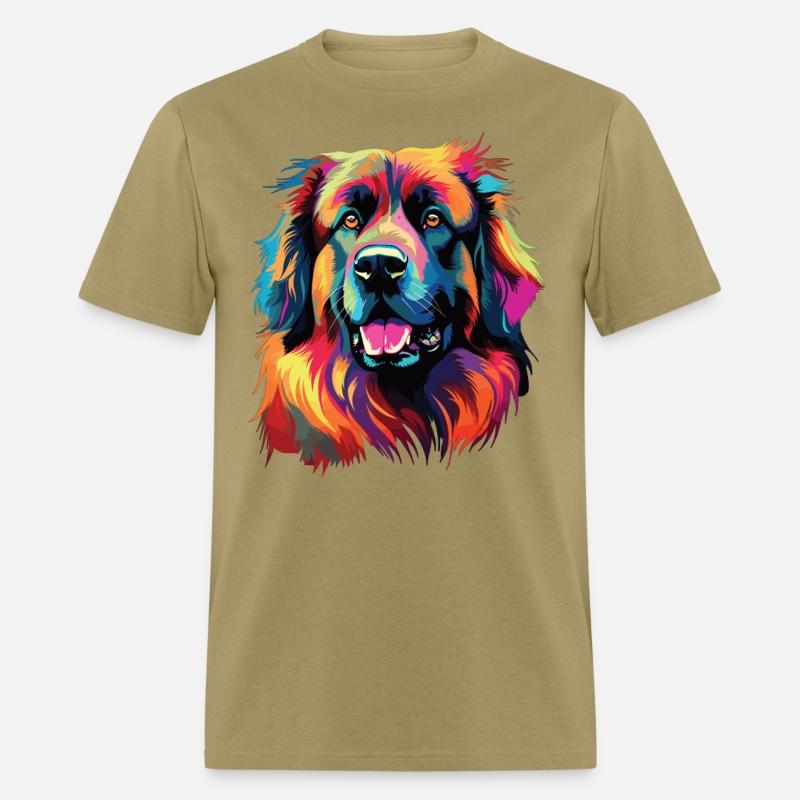 Watercolor Colorful Leonberger