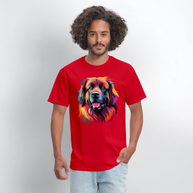 Watercolor Colorful Leonberger