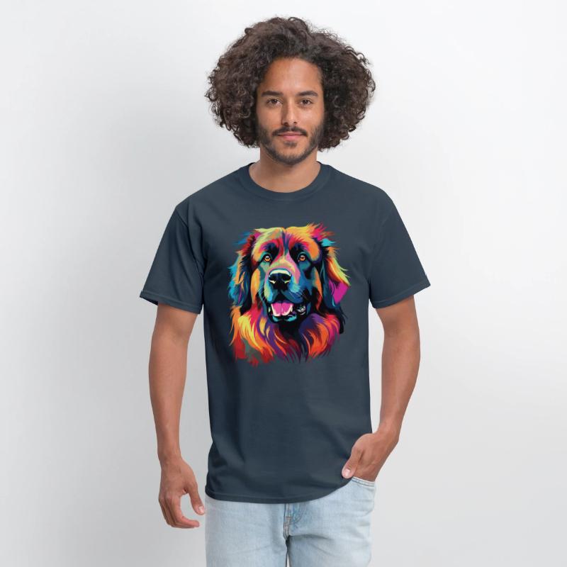 Watercolor Colorful Leonberger