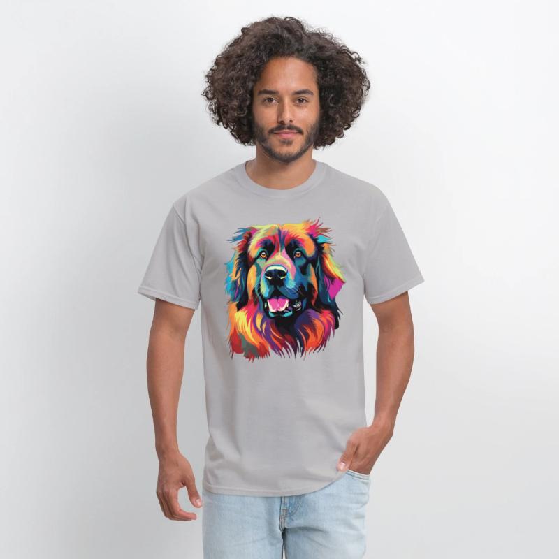 Watercolor Colorful Leonberger