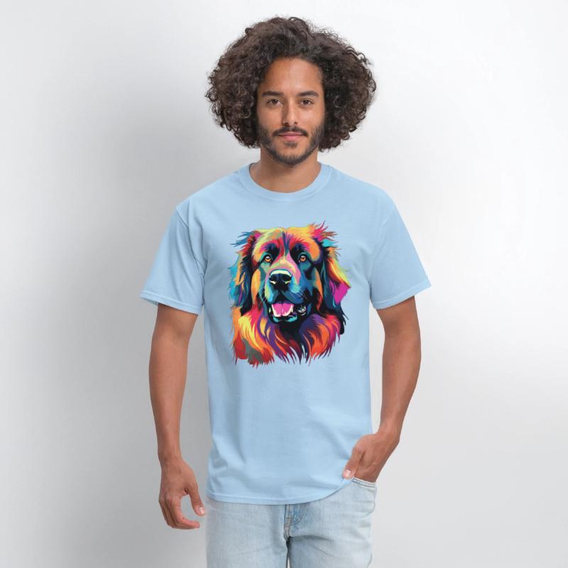 Watercolor Colorful Leonberger