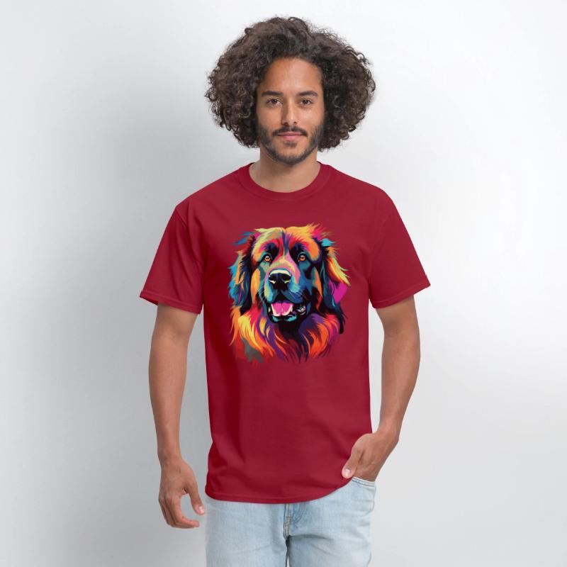 Watercolor Colorful Leonberger