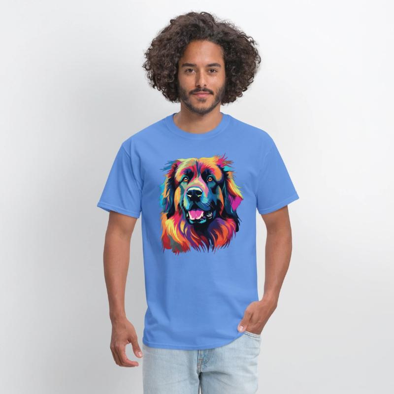 Watercolor Colorful Leonberger