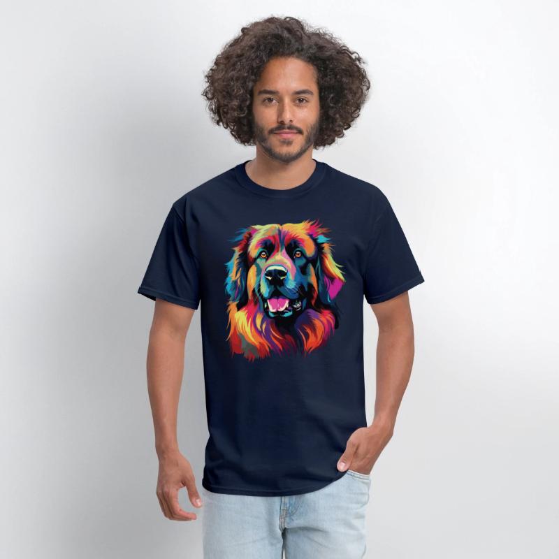 Watercolor Colorful Leonberger