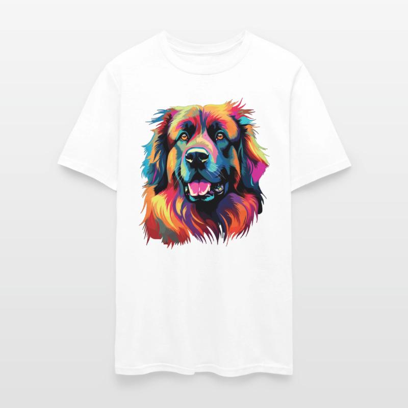 Watercolor Colorful Leonberger