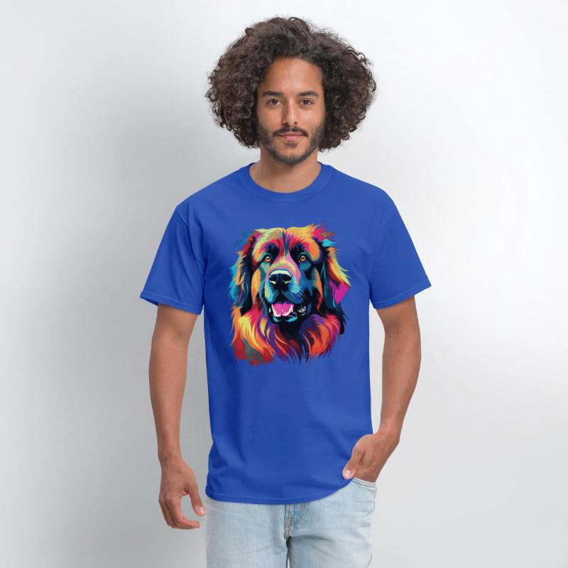 Watercolor Colorful Leonberger