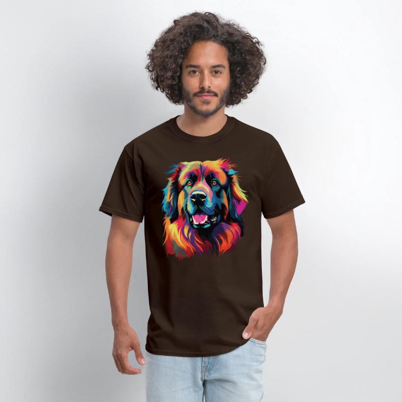 Watercolor Colorful Leonberger