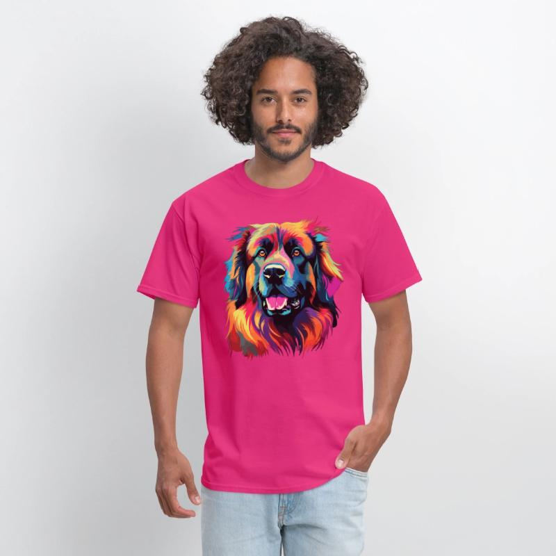 Watercolor Colorful Leonberger