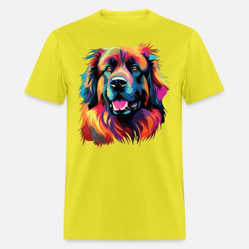 Watercolor Colorful Leonberger