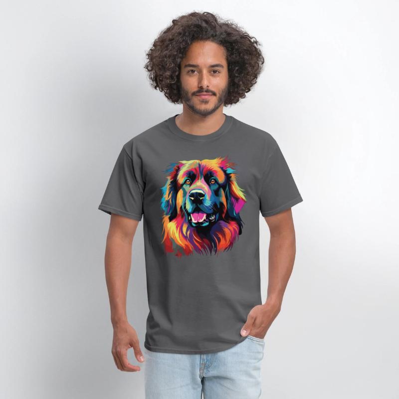 Watercolor Colorful Leonberger