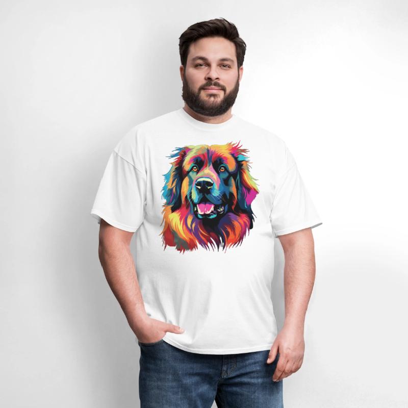 Watercolor Colorful Leonberger