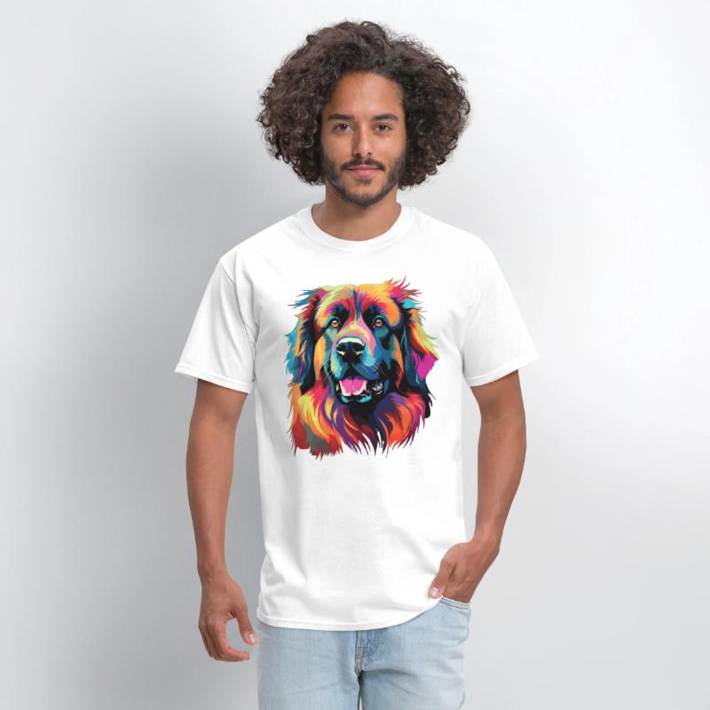 Watercolor Colorful Leonberger