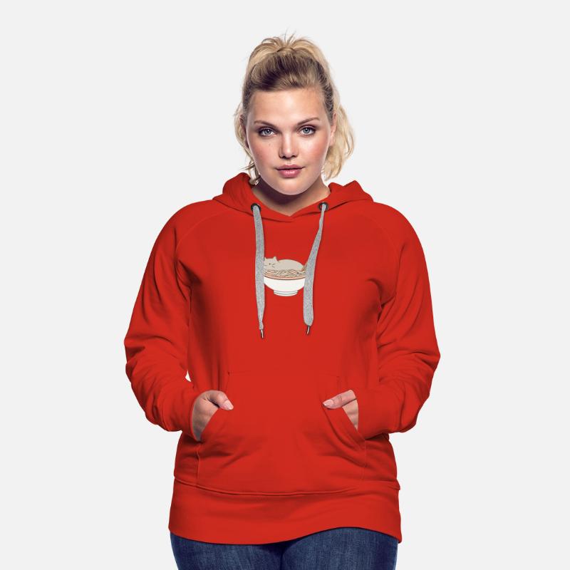 Whimsical Cat Napping in Ramen Bowl