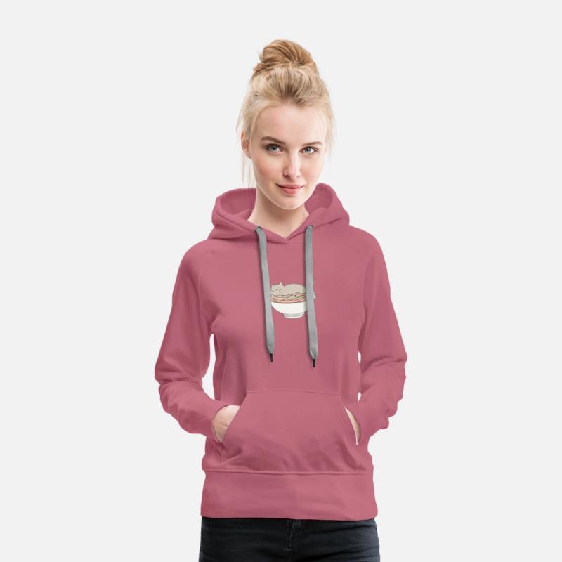 Whimsical Cat Napping in Ramen Bowl