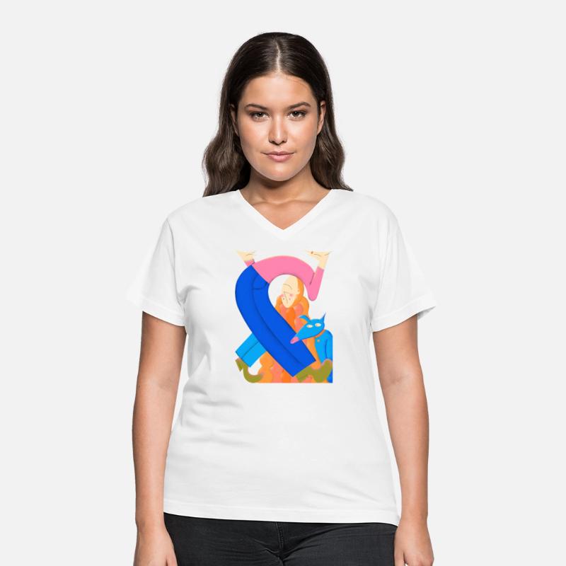 Whimsical Girl and Animal Duo Illustration