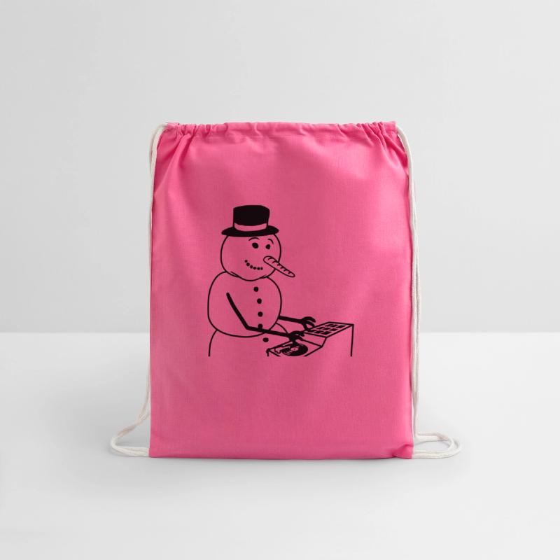 Winter DJ Snowman Mixer Mixing Console Music Party